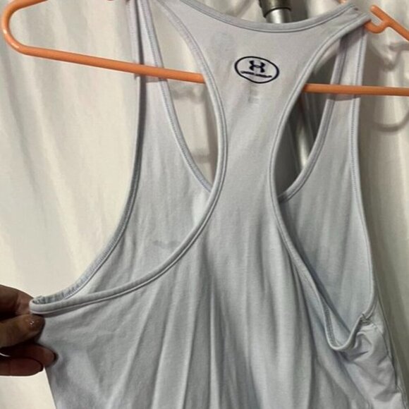 Under Armour Women’s Medium HeatGear Loose Tank Top – Blue Mountain Print - Picture 4 of 7